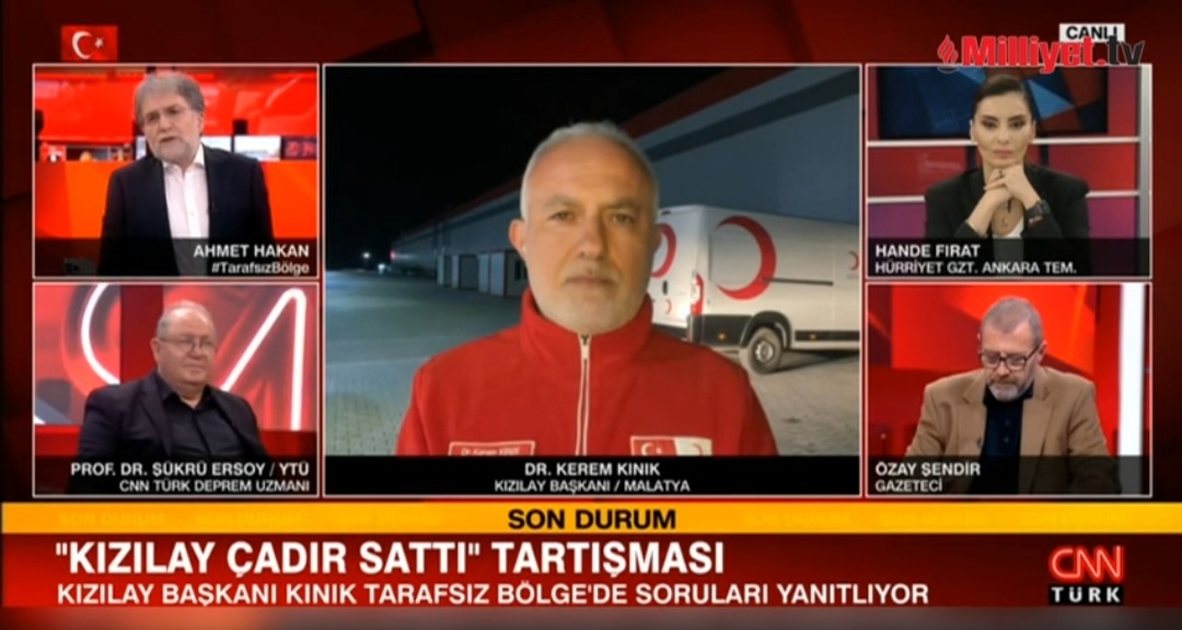 Kızılay Başkanı Kınık CNN Türk’te açıkladı: Arkadaşlarımızın AHBAP’a yaptığı işlemi eleştirdim