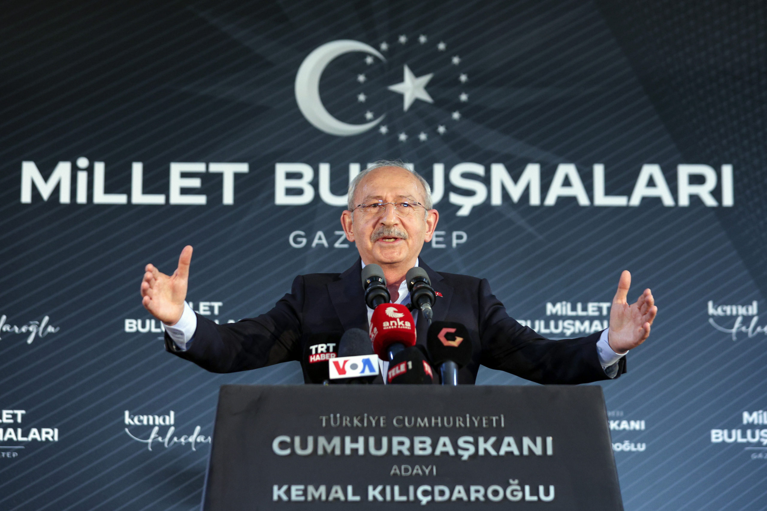 CHP GENEL BAŞKANI VE CUMHURBAŞKANI ADAYI KEMAL KILIÇDAROĞLU, GAZİANTEP’TE “MİLLET BULUŞMASI”NDA KONUŞTU