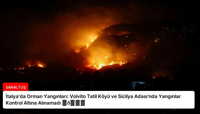 İtalya’da Orman Yangınları: Volvito Tatil Köyü ve Sicilya Adası’nda Yangınlar Kontrol Altına Alınamadı ⏬👇