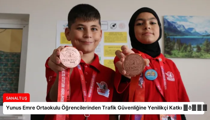 Yunus Emre Ortaokulu Öğrencilerinden Trafik Güvenliğine Yenilikçi Katkı ⏬👇
