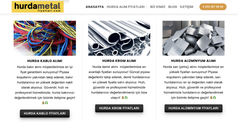 Hurda Bakır, Demir ve Alüminyum Alımı İstanbul: Güncel Fiyatlar ve Profesyonel Hizmet
