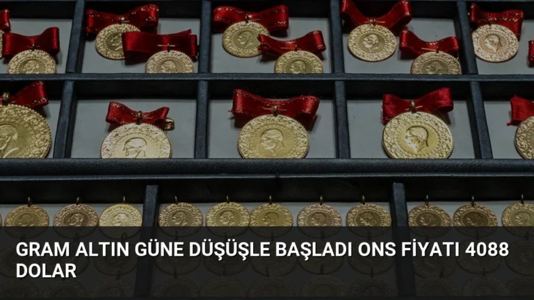 Gram Altın Güne Düşüşle Başladı Ons Fiyatı 4088 Dolar