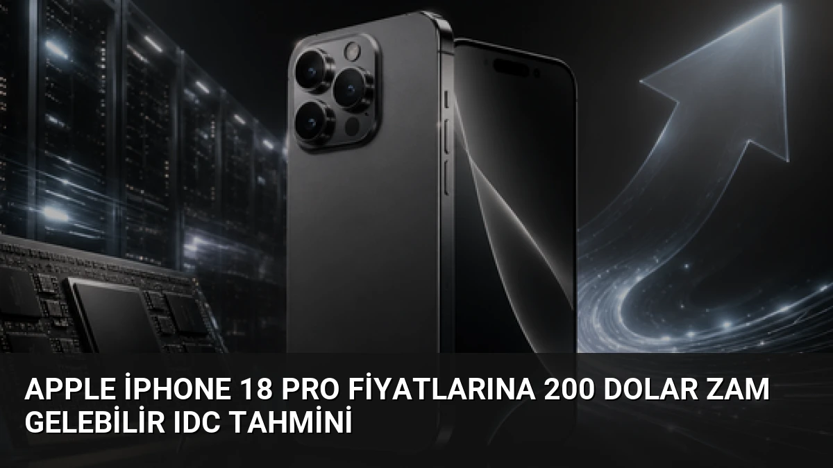 Apple iPhone 18 Pro Fiyatlarına 200 Dolar Zam Gelebilir IDC Tahmini