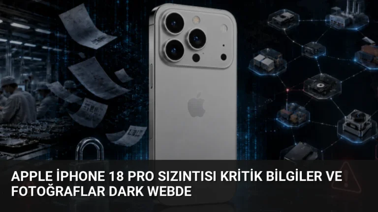 Apple iPhone 18 Pro sızıntısı Kritik bilgiler ve fotoğraflar dark webde