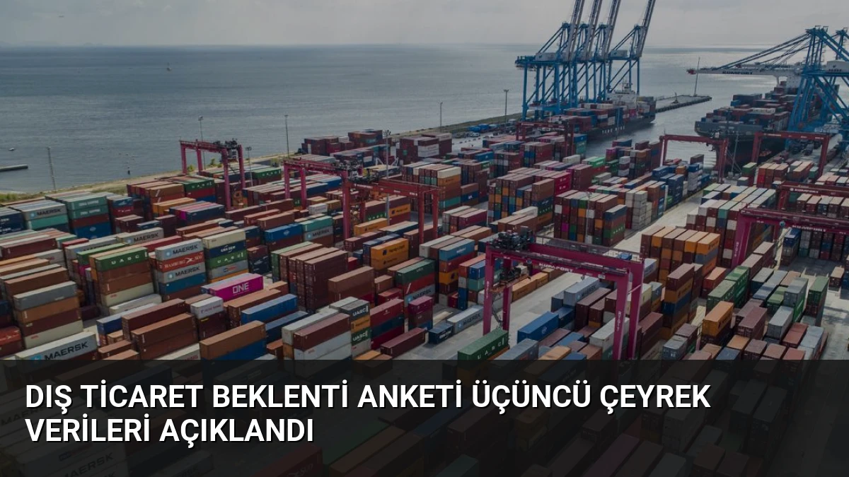 Dış Ticaret Beklenti Anketi Üçüncü Çeyrek Verileri Açıklandı