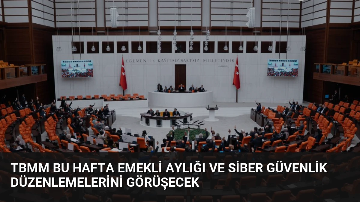 TBMM Bu Hafta Emekli Aylığı ve Siber Güvenlik Düzenlemelerini Görüşecek