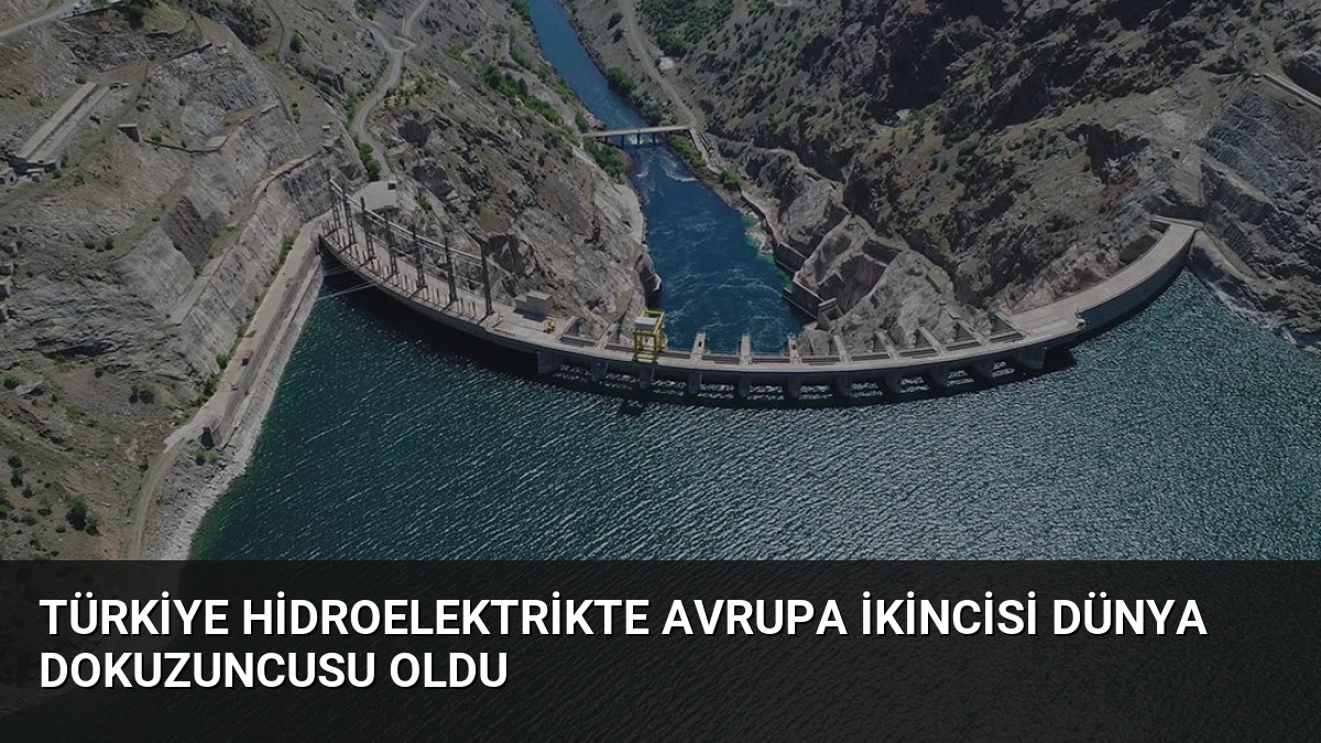 Türkiye Hidroelektrikte Avrupa İkincisi Dünya Dokuzuncusu Oldu
