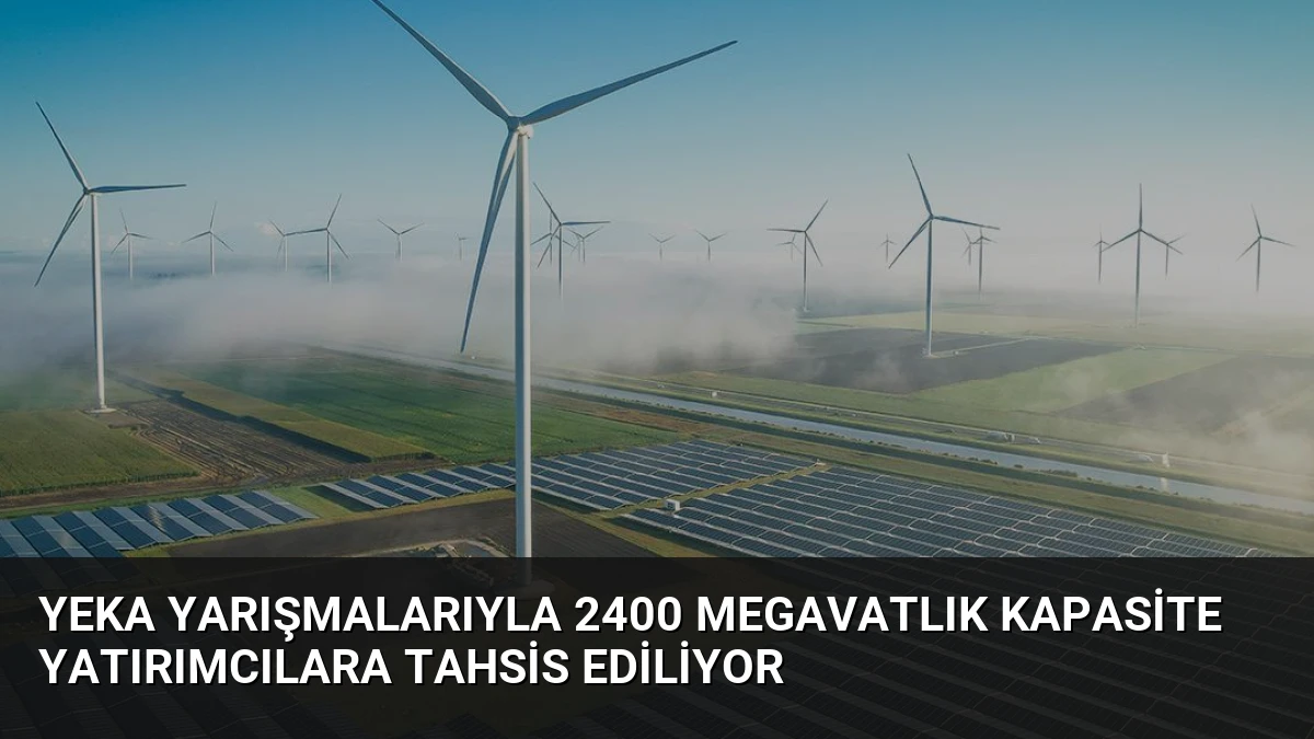 YEKA Yarışmalarıyla 2400 Megavatlık Kapasite Yatırımcılara Tahsis Ediliyor