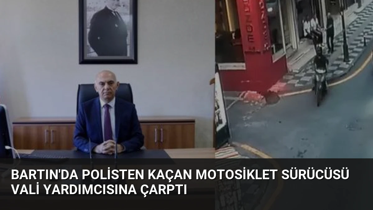 Bartın’da Polisten Kaçan Motosiklet Sürücüsü Vali Yardımcısına Çarptı