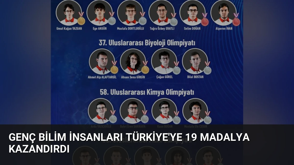 Genç Bilim İnsanları Türkiye’ye 19 Madalya Kazandırdı