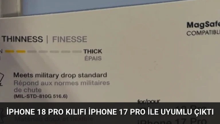 iPhone 18 Pro Kılıfı iPhone 17 Pro ile Uyumlu Çıktı