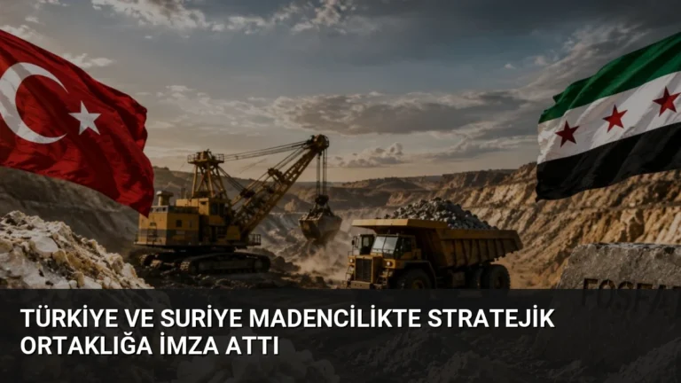 Türkiye ve Suriye Madencilikte Stratejik Ortaklığa İmza Attı