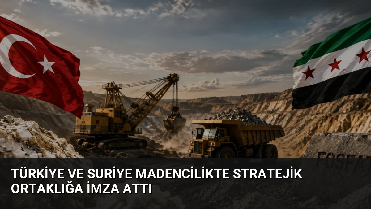 Türkiye ve Suriye Madencilikte Stratejik Ortaklığa İmza Attı