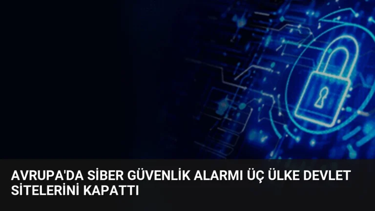 Avrupa’da Siber Güvenlik Alarmı Üç Ülke Devlet Sitelerini Kapattı