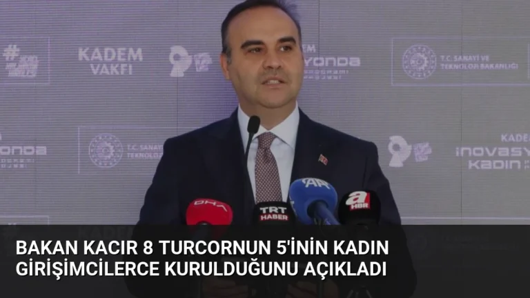 Bakan Kacır 8 Turcornun 5’inin Kadın Girişimcilerce Kurulduğunu Açıkladı