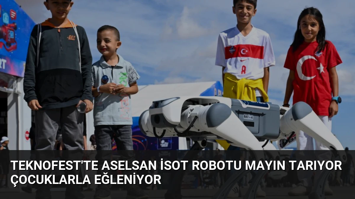TEKNOFEST’te ASELSAN İsot Robotu Mayın Tarıyor Çocuklarla Eğleniyor