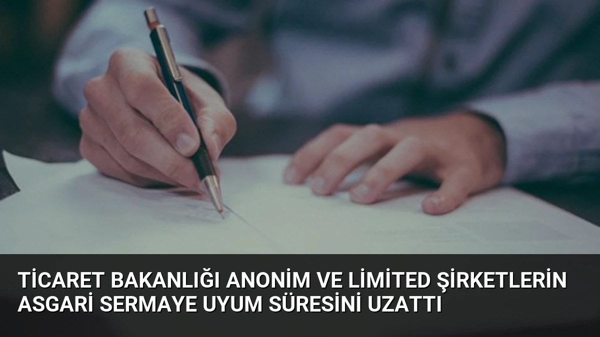 Ticaret Bakanlığı Anonim ve Limited Şirketlerin Asgari Sermaye Uyum Süresini Uzattı