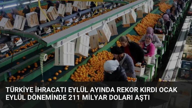 Türkiye İhracatı Eylül Ayında Rekor Kırdı Ocak Eylül Döneminde 211 Milyar Doları Aştı