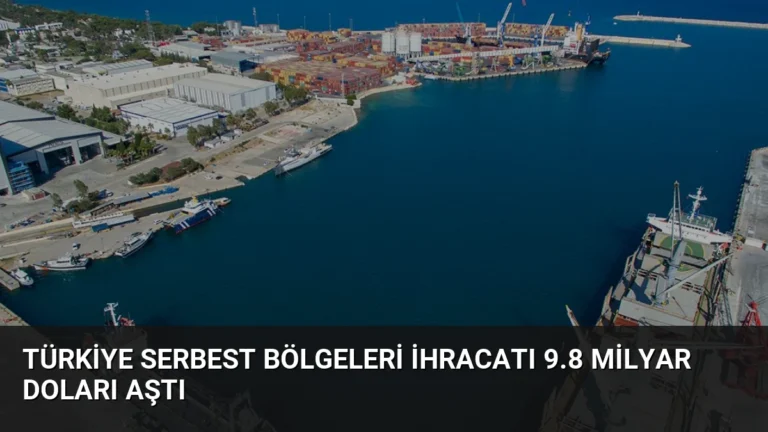 Türkiye Serbest Bölgeleri İhracatı 9.8 Milyar Doları Aştı