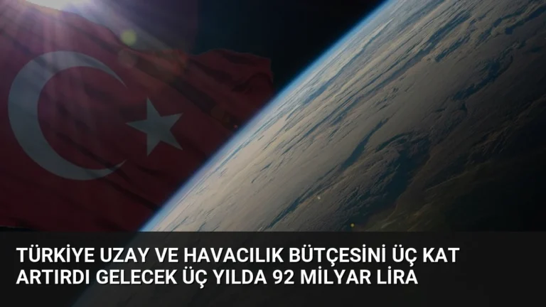 Türkiye Uzay ve Havacılık Bütçesini Üç Kat Artırdı Gelecek Üç Yılda 92 Milyar Lira